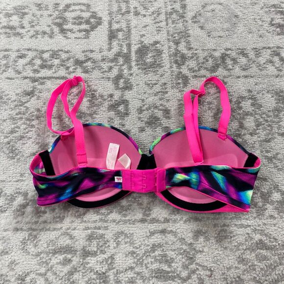 PINK Victoria's Secret Wear Everywhere Multi Way Push Up Colorful Bra Size 32B - Picture 4 of 6